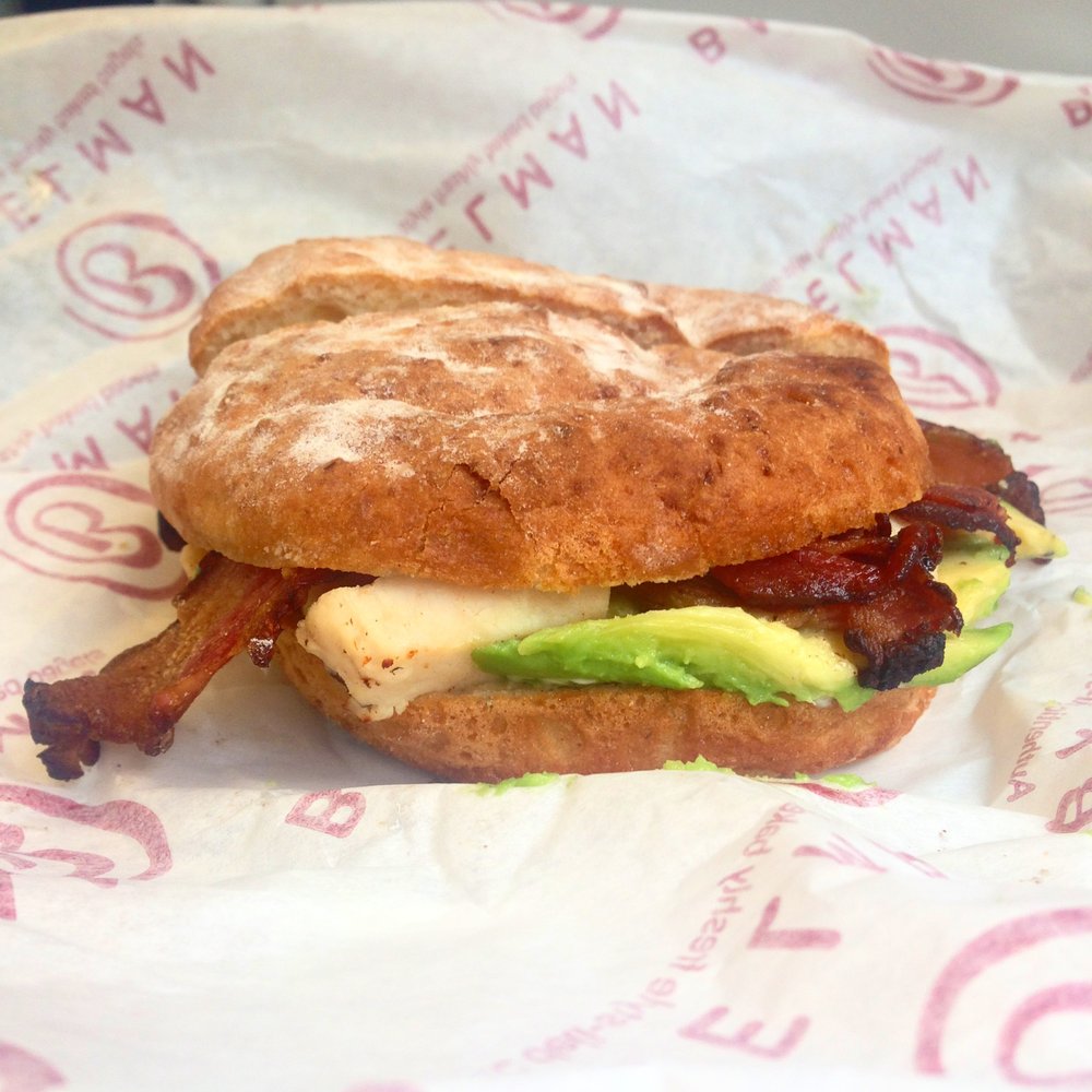 Bagelman - Chicken, bacon, avocado on gluten free. - Coffee & Tea Near Me - Brighton, BNH