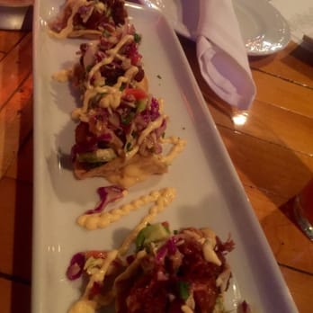 Railcar Modern American Kitchen - Pork belly tostadas - New American Near Me - Omaha, Nebraska