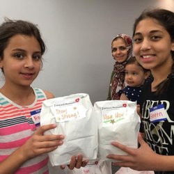 Downtown Islamic Center - Little angles with food packets
