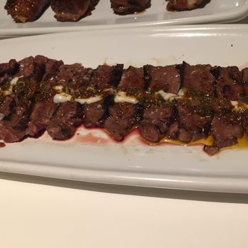 Tapeo - Skirt of beef fillet with chimichurri €8 - Tapas Bars Near Me - Barcelona, B