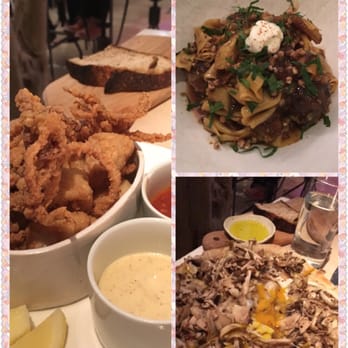 ABC Kitchen - Calamari, small portion pasta, and mushroom pizza - Breakfast & Brunch Near Me - New York, New York ABC Kitchen - Calamari, small portion pasta, and mushroom pizza - Breakfast & Brunch Near Me - New York, New York
