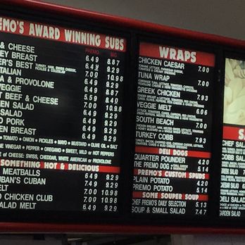 Premo's Deli - Menu as of March 2019 - Delis Near Me - Miami, Florida Premo's Deli - Menu as of March 2019 - Delis Near Me - Miami, Florida