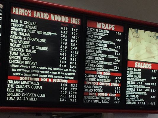 Menu photo 1 Premo's Deli Miami, FL