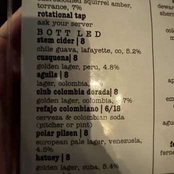 Selva - Menu - Bars Near Me - Long Beach, California