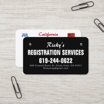 Ricky’s Registration Services - Skip the long lines and come straight to our office for quick and efficient service! - Registration Services Near Me - Chula Vista, California Ricky’s Registration Services - Skip the long lines and come straight to our office for quick and efficient service! - Registration Services Near Me - Chula Vista, California