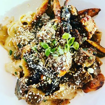 Sixty Vines - SHORT RIB PAPPARDELLE red wine braised short rib, carrots, basil, pecorino romano 17 - New American Near Me - Nashville, Tennessee Sixty Vines - SHORT RIB PAPPARDELLE red wine braised short rib, carrots, basil, pecorino romano 17 - New American Near Me - Nashville, Tennessee