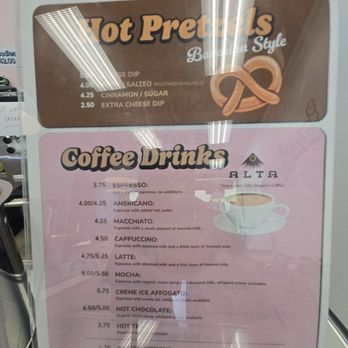 Izzy's Ices - Additional coffee option menu. - Ice Cream & Frozen Yogurt Near Me - Santa Cruz, California