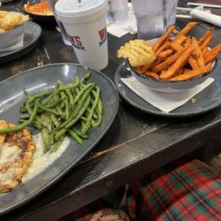Lemon Butter Chicken and the sides I got charged $3 to pick.
