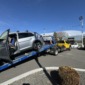 AAA Sparks Branch - At Volkswagon getting car off the truck. - Insurance Near Me - Sparks, Nevada