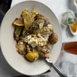 Tuscan Chicken...available gluten free with smashed potatoes or regular with pasta!!