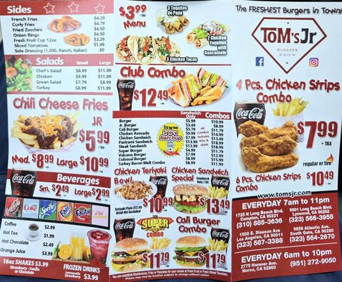 Menu photo 1 Tom's Jr Compton, CA Menu photo 1 Tom's Jr Compton, CA