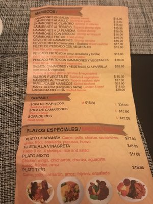 Menu photo 3 Topacio Restaurant East Boston, MA