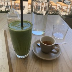 Rye - Green smoothie and espresso