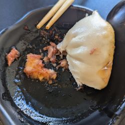 Dumpling Specialist - The picture does not do justice because I was so hungry lol. BBQ pork bun.