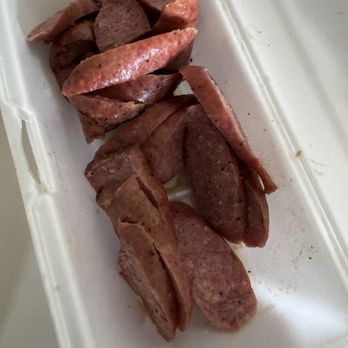 Cole's Bar-B-Q - Grey brisket and supermarket sausage. - Barbeque Near Me - Fairfield, Texas Cole's Bar-B-Q - Grey brisket and supermarket sausage. - Barbeque Near Me - Fairfield, Texas