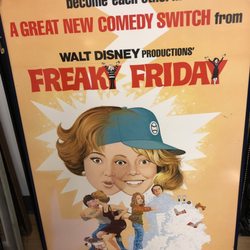 10/23/18. Tuesday afternoon. The framed poster for the 1976 original film, Freaky Friday.