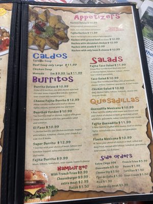 Menu photo 2 El Bracero Kingsland, TX Menu photo 2 El Bracero Kingsland, TX