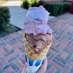 Beyond Food Mart - Two scoops of ice cream in a waffle cone