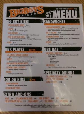 Menu photo 7 Big Boys Kainan Kent, WA Menu photo 7 Big Boys Kainan Kent, WA