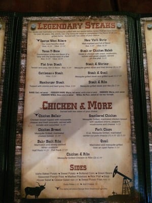 Menu photo 2 George West Steakhouse George West, TX