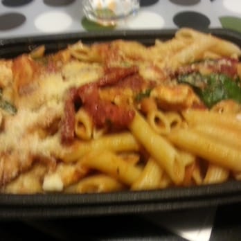 Let's Be Frank - Penne with sun-dried tomato, basil and chicken. - Italian Near Me - Newmarket, Ontario