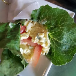 Egg salad lettuce wrapped! Perfect!! Egg salad lettuce wrapped! Perfect!!