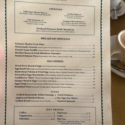 Breakfast menu. Breakfast menu.