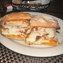 Vodka sauce chicken parm panini