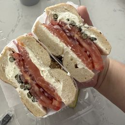 Lox on a everything bagel Lox on a everything bagel