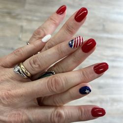 Kim's Nails - Cindy's terrific July 4th!