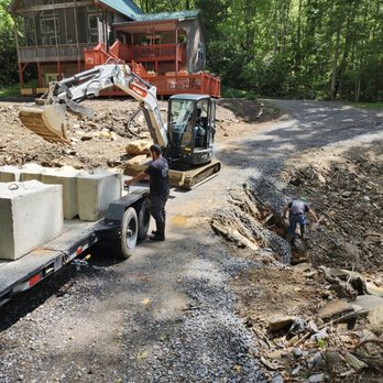 Alpine Terrain Services - Building a bridge and culvert after Helene - Lawn Services Near Me - Black Mountain, North Carolina
