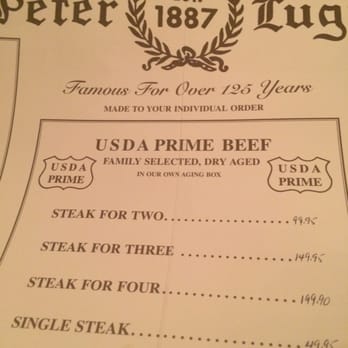 Peter Luger - Don't get sticker shock just be prepared! This is the price for THE STEAK ONLY & it's worth every penny! They DO NOT take cc! - Steakhouses Near Me - Brooklyn, New York Peter Luger - Don't get sticker shock just be prepared! This is the price for THE STEAK ONLY & it's worth every penny! They DO NOT take cc! - Steakhouses Near Me - Brooklyn, New York