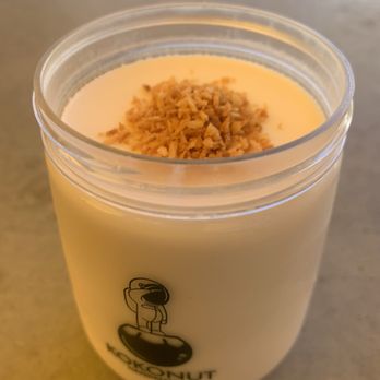 Nook Coffee Bar - Kokonut with coconut flakes. - Coffee & Tea Near Me - Torrance, California Nook Coffee Bar - Kokonut with coconut flakes. - Coffee & Tea Near Me - Torrance, California