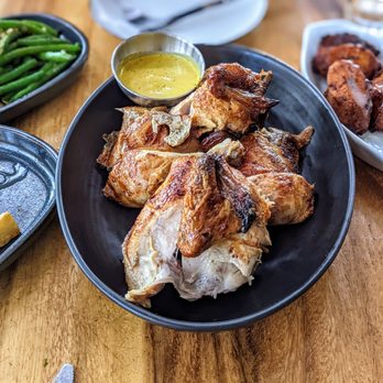Limon - 3/30/22 - Whole chicken. Tender, well-seasoned, great sauce. Good for 2 people to share. - Tapas/Small Plates Near Me - Burlingame, California