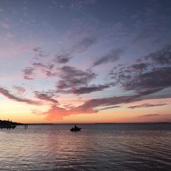 Marker 88 - Beautiful sunset from our table at Marker 88 - Seafood Near Me - Islamorada, Florida