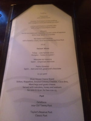 Menu photo 8 The Riverhouse Restaurant Inverness, HLD Menu photo 8 The Riverhouse Restaurant Inverness, HLD