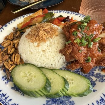 Straits - Honolulu - Nasi Lamek with Butter Chicken Katsu - Asian Fusion Near Me - Honolulu, Hawaii Straits - Honolulu - Nasi Lamek with Butter Chicken Katsu - Asian Fusion Near Me - Honolulu, Hawaii