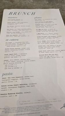 Menu photo 5 et al. Honolulu, HI