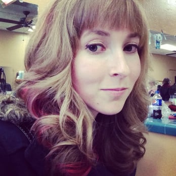 Hair N Motion - New 'do accompanied by a little stripe of color. - Hair Salons Near Me - Fresno, California Hair N Motion - New 'do accompanied by a little stripe of color. - Hair Salons Near Me - Fresno, California