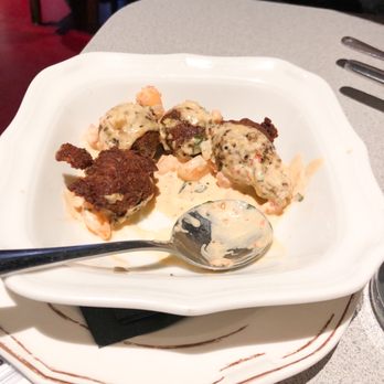 Wishbone - it's a plate . With crawfish beignets covered in a Cajun cream sauce - Breakfast & Brunch Near Me - Chicago, Illinois