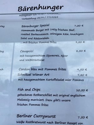 Menu photo 1 bärenhunger Nuremberg, BY