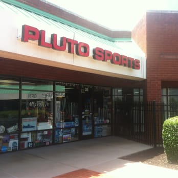 Pluto Sports - Storefront, to left of Carolina Pottery, to right of wig shop. - Sporting Goods Near Me - Knoxville, Tennessee Pluto Sports - Storefront, to left of Carolina Pottery, to right of wig shop. - Sporting Goods Near Me - Knoxville, Tennessee