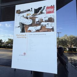 Office Depot - Sun bleached window advertising