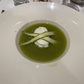 Opus at The Belfry House - Asparagus gazpacho - New American Near Me - Delavan, Wisconsin Opus at The Belfry House - Asparagus gazpacho - New American Near Me - Delavan, Wisconsin