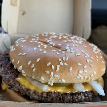McDonald's - 8/19/23 Quarter Pounder with Cheese on a diet, probably lost an ounce or two - Fast Food Near Me - Napa, California
