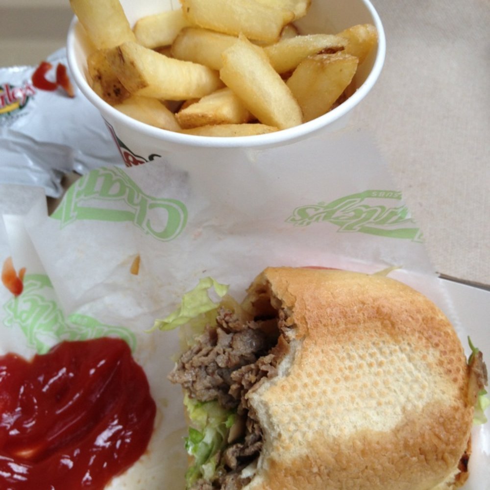 Charleys Cheesesteaks - Fries & philly cheescake deluxe - Cheesesteaks Near Me - Edison, New Jersey