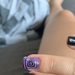 That's the bubble he left on my nails