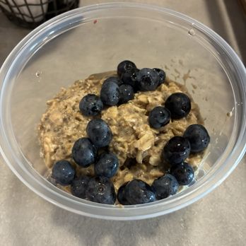 Corridor Flow - Flow Bowl (Overnight Oats $7.10 + Blueberries $0.60) - Coffee & Tea Near Me - Lomita, California Corridor Flow - Flow Bowl (Overnight Oats $7.10 + Blueberries $0.60) - Coffee & Tea Near Me - Lomita, California