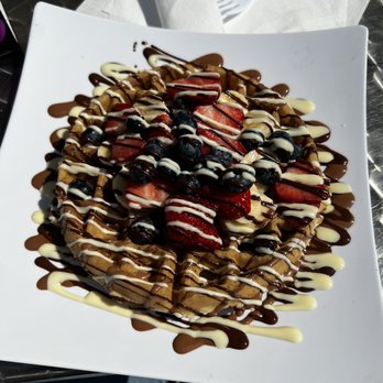Kaffeinated Crepes and Coffee - Fruit Waffles - Coffee & Tea Near Me - San Antonio, Texas
