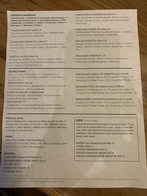 Menu photo 2 Rye Knot Asheville, NC
